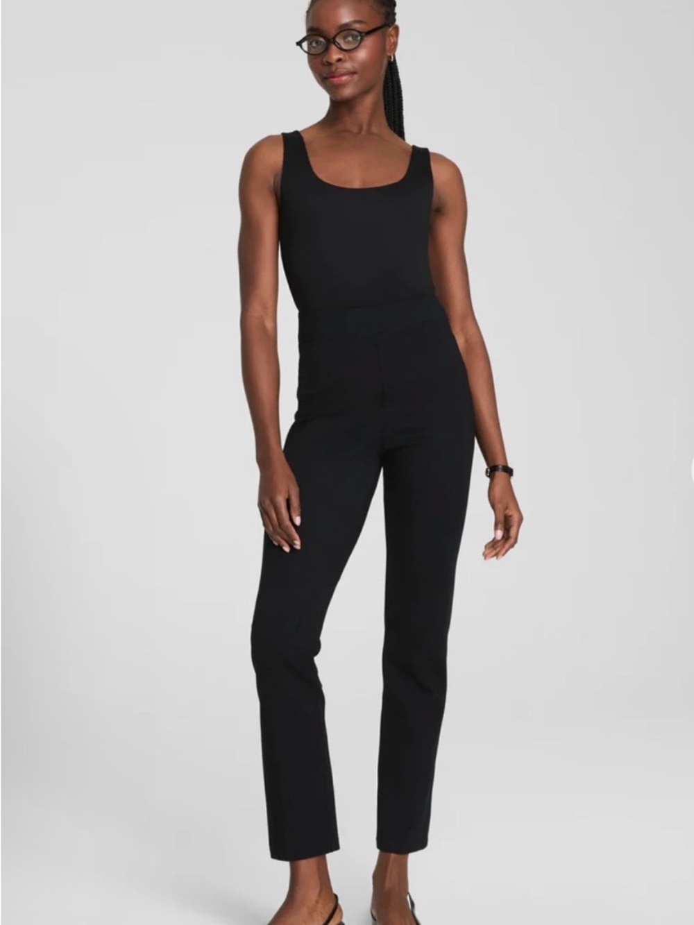 Women’s SPANX Pants 20254R The Perfect fit Pants Ponte Slim Straight Black